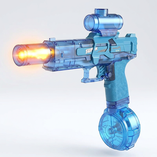 AQUABLAZE electric water blaster with LED fire effect, clean hero shot