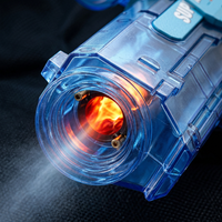 Close-up detail of AQUABLAZE LED muzzle effect and build quality
